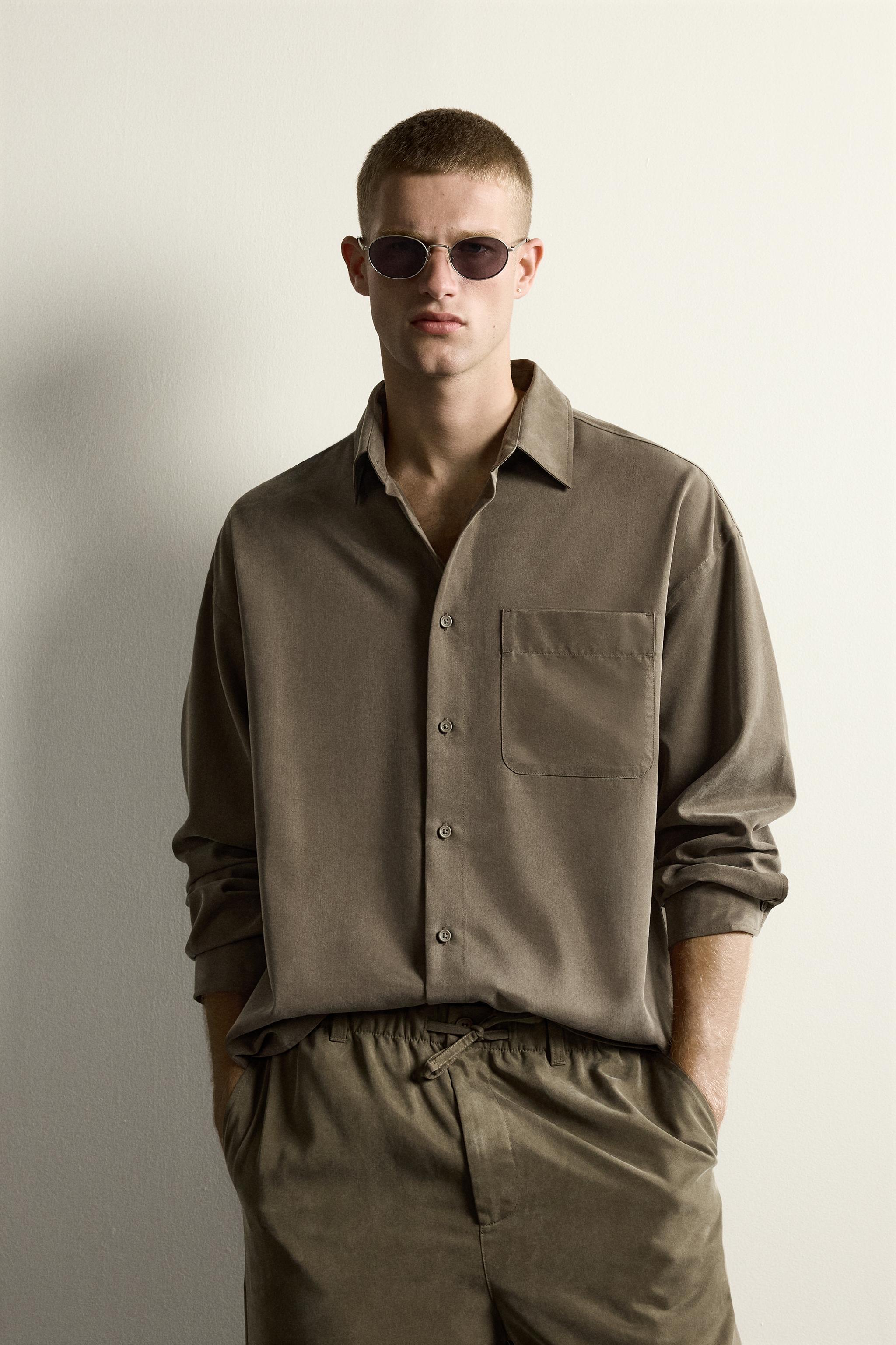 RELAXED FIT FLOWY SHIRT